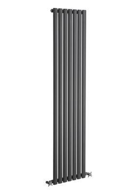 Reina Coneva Designer Radiator, Anthracite - 1800mm x 510mm