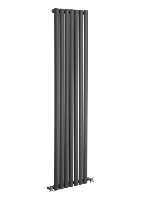 Reina Coneva Designer Radiator, Anthracite - 1800mm x 510mm