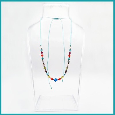 Collar Arcoiris azul