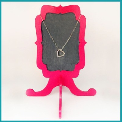 Cadena de #Corazoncito 1 ch, plata