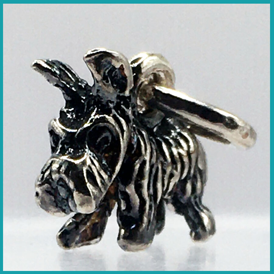 Dije de perrito #Schnauzer viejito, plata
