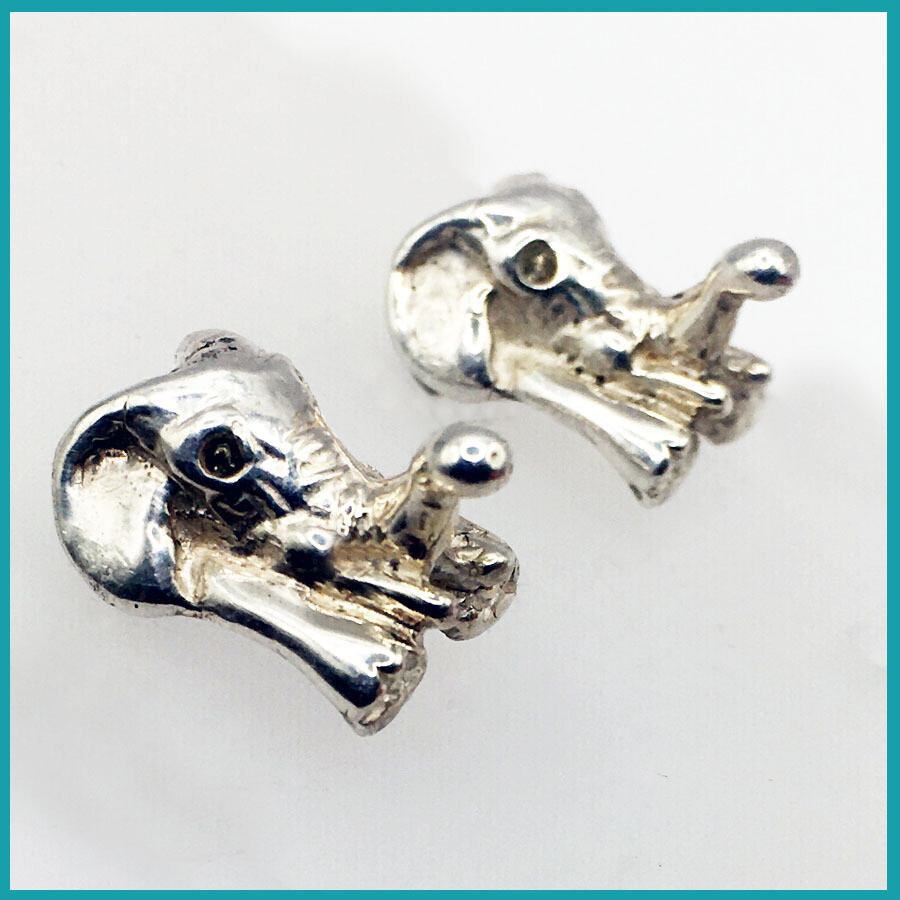 Broqueles &quot;Elefantito&quot;, plata