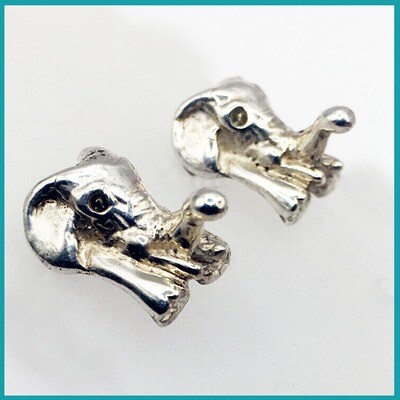 Broqueles &quot;Elefantito&quot;, plata