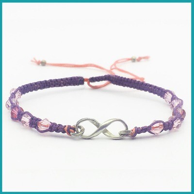 Pulsera  #Infinito Amuleto de protección, tejida