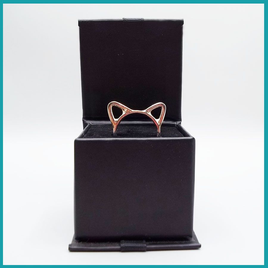 Anillo Orejas de Gatito  Plata