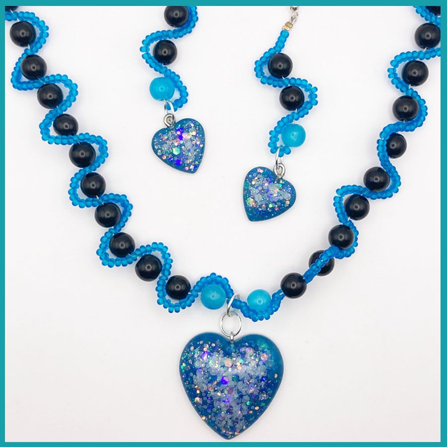 Conjunto #CorazónAzulMéxico Brilla en la oscuridad