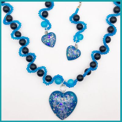 Conjunto #CorazónAzulMéxico Brilla en la oscuridad