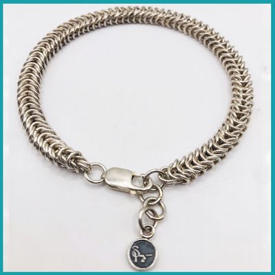 Pulsera #Cadena Nórdica plata