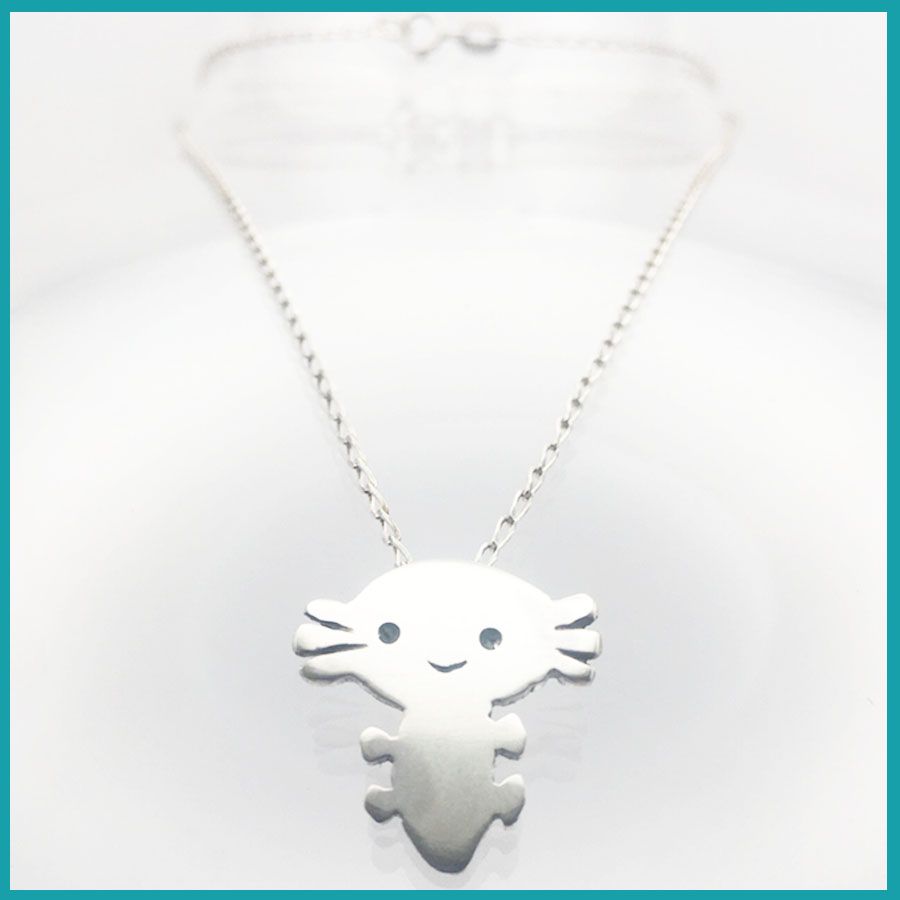 Cadena con dije Ajolotito bebé