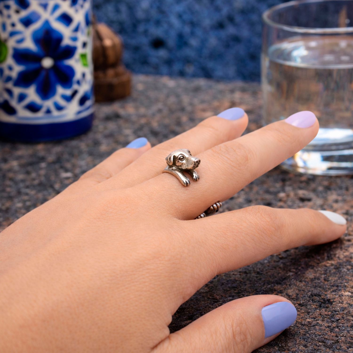 Anillo Perrito Xoloitzcuintle maya