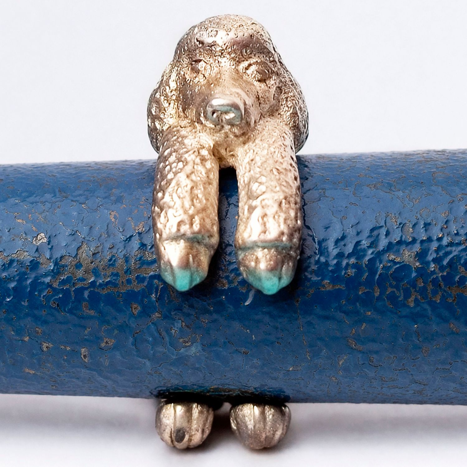Anillo Perrito French Poodle gigante