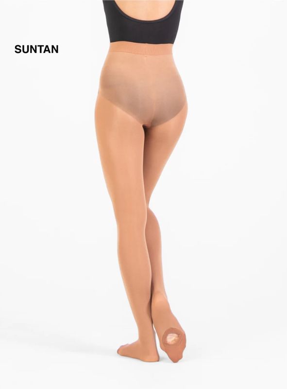 Total Stretch Seamless Knit Waist Convertible Tights Economy