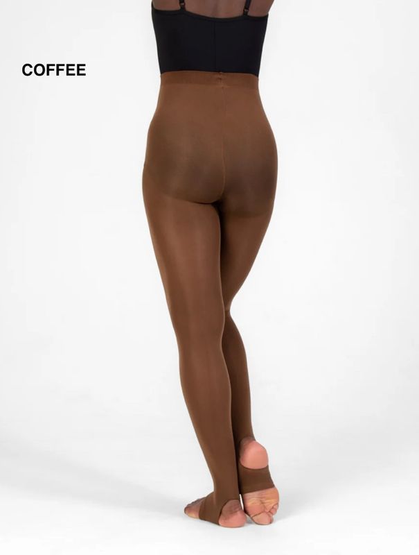 Total Stretch Seamless Knit Waist Stirrup Tights