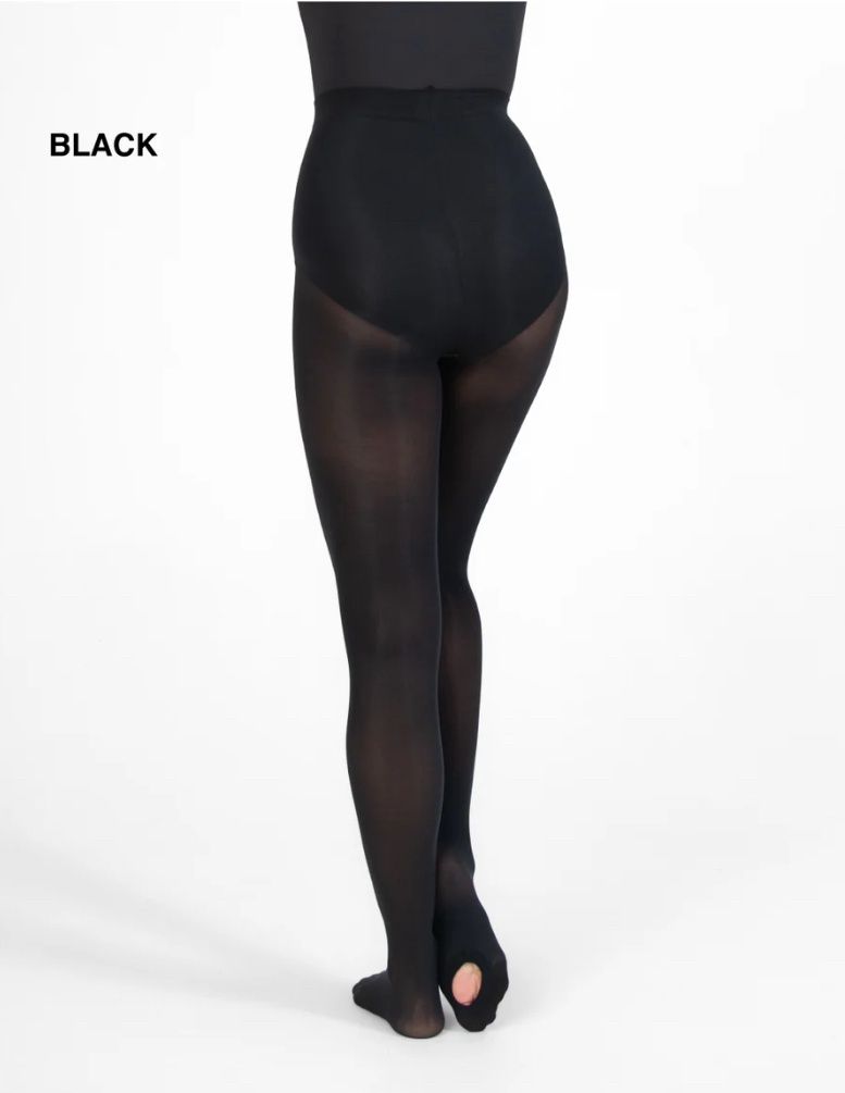 Total Stretch Seamless Knit Waist Convertible Tights Economy