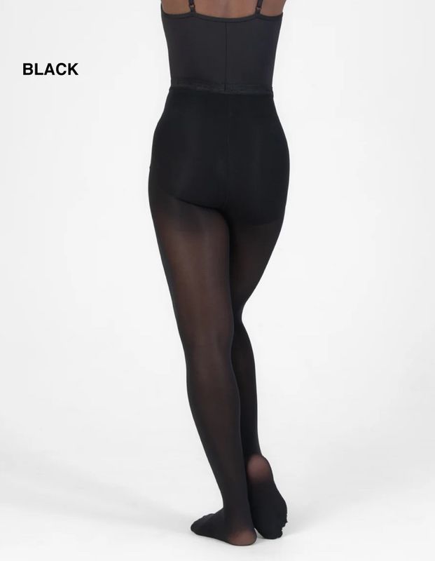 Total Stretch Seamless Soft Supplex Footed Tights