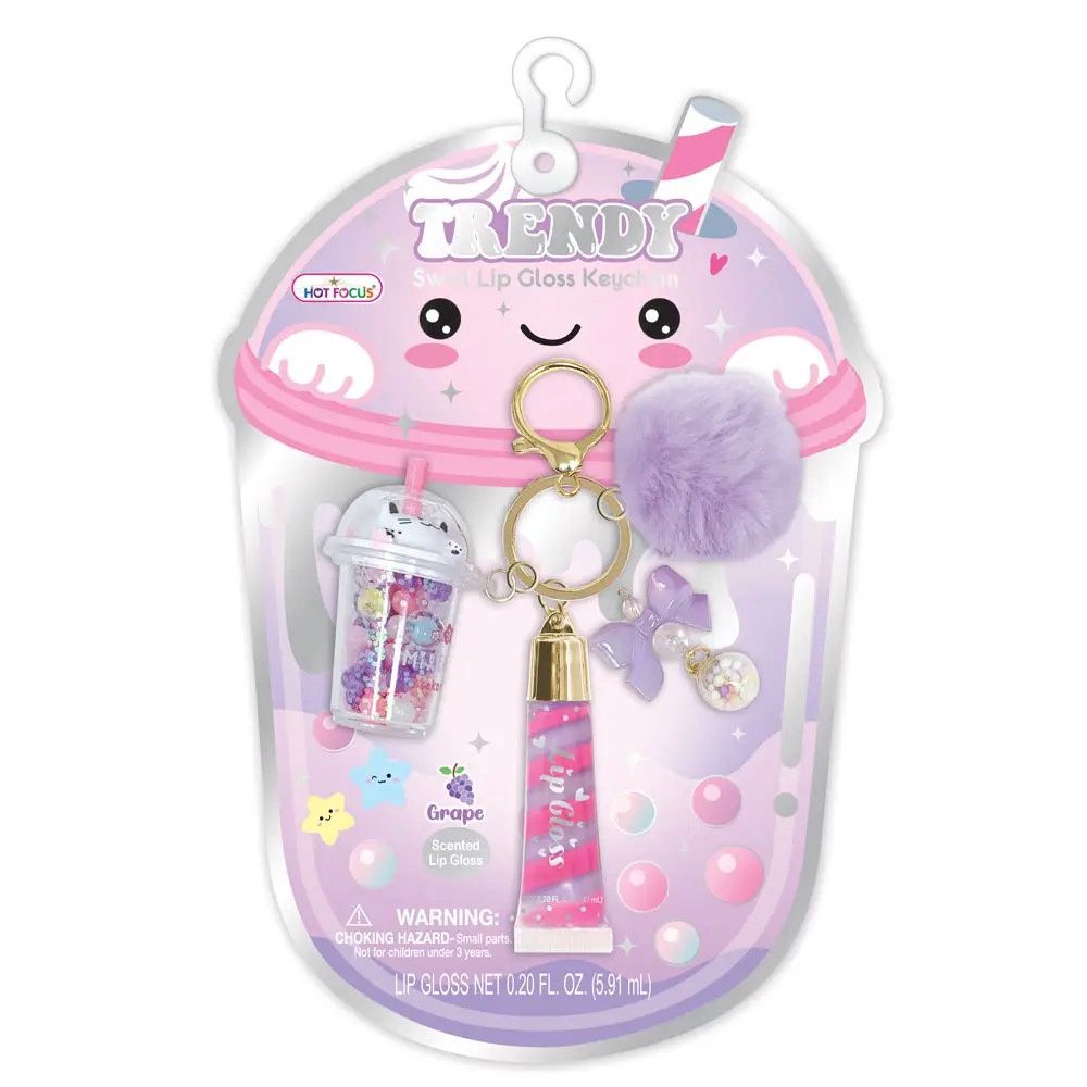 Boba Lip Gloss with Key Chain