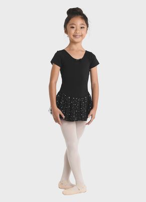 Short Sleeve Dress with Hologram Skirt
