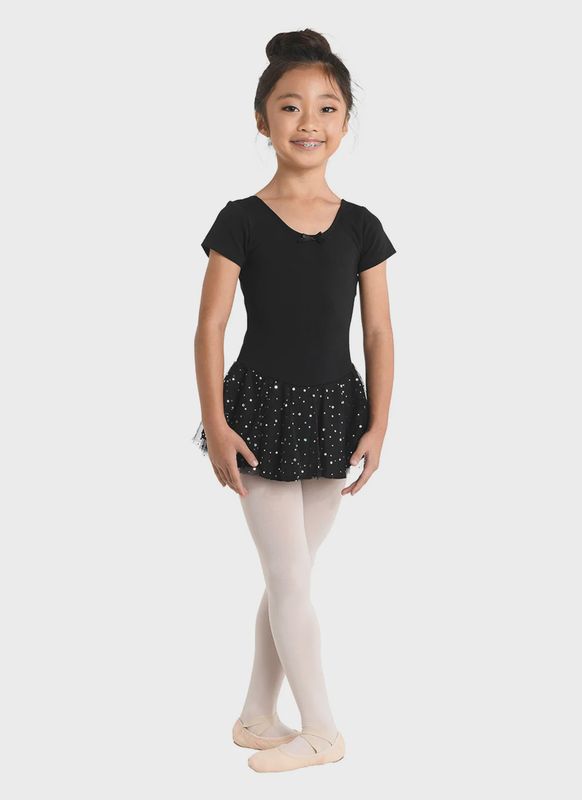 Short Sleeve Dress with Hologram Skirt