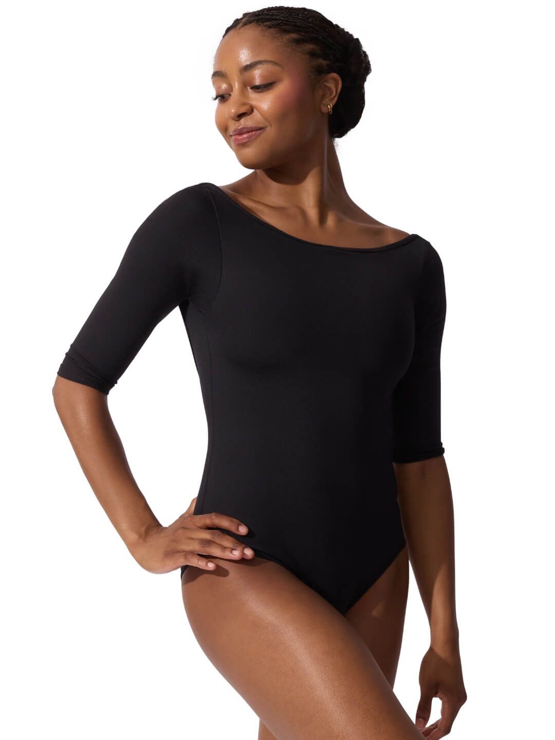 Boatneck 3/4 Sleeve Leotard - Adult