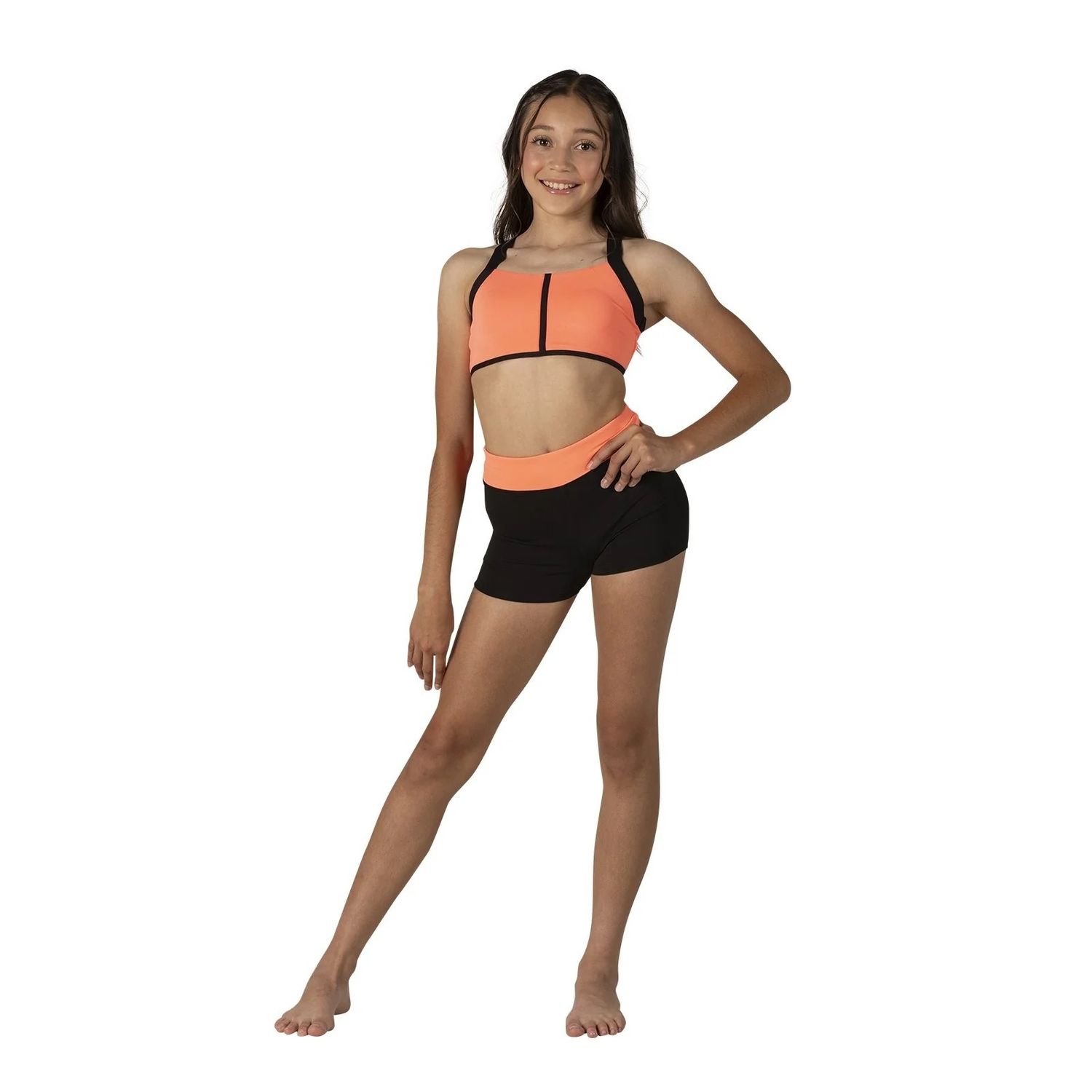 Two-Tone High Waist Short
