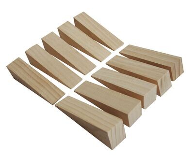 10 PCE WOODEN TIMBER WEDGE