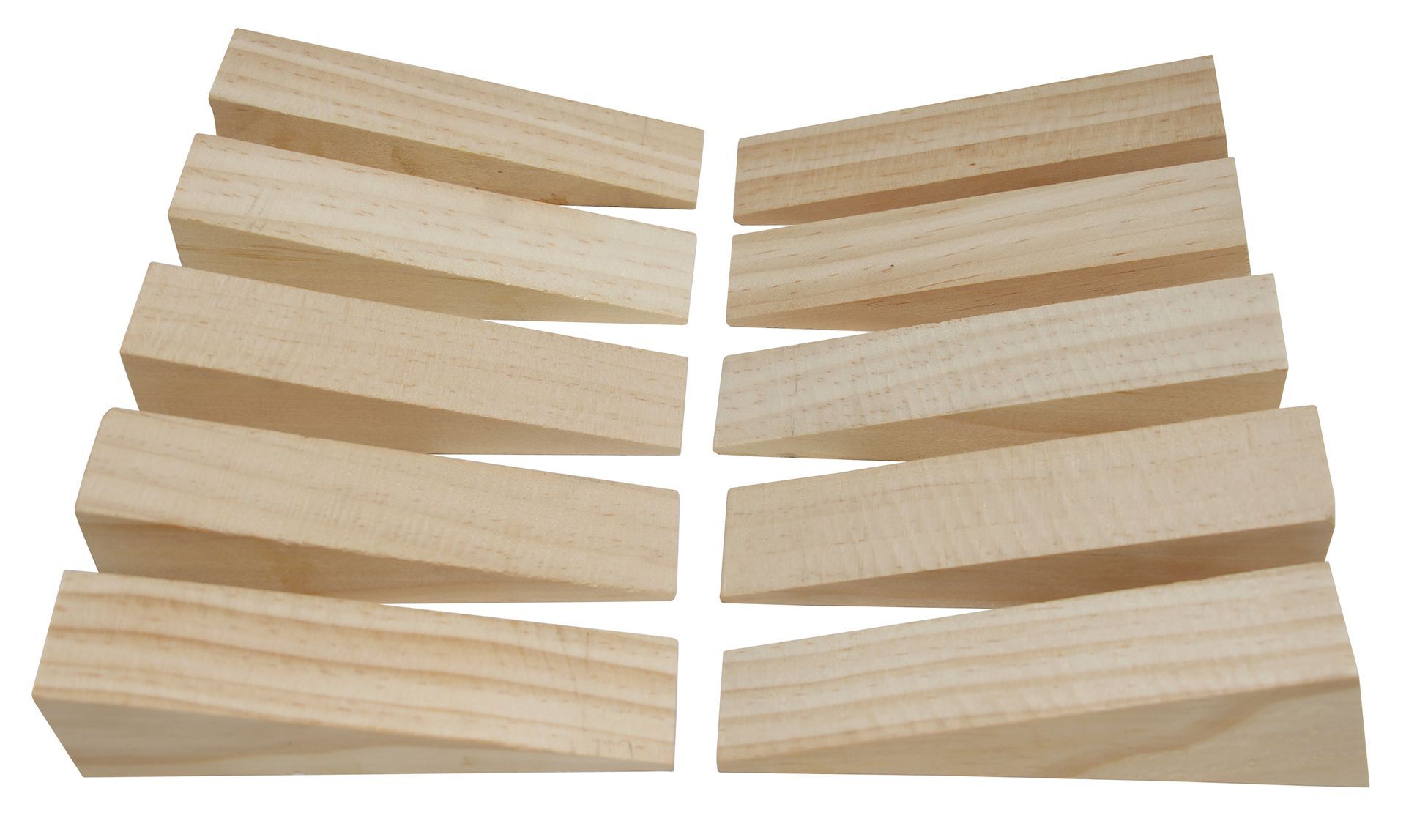 10 PCE WOODEN TIMBER WEDGE