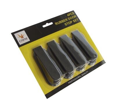 4PCS RUBBER GRIP WEDGE DOOR STOPPERS