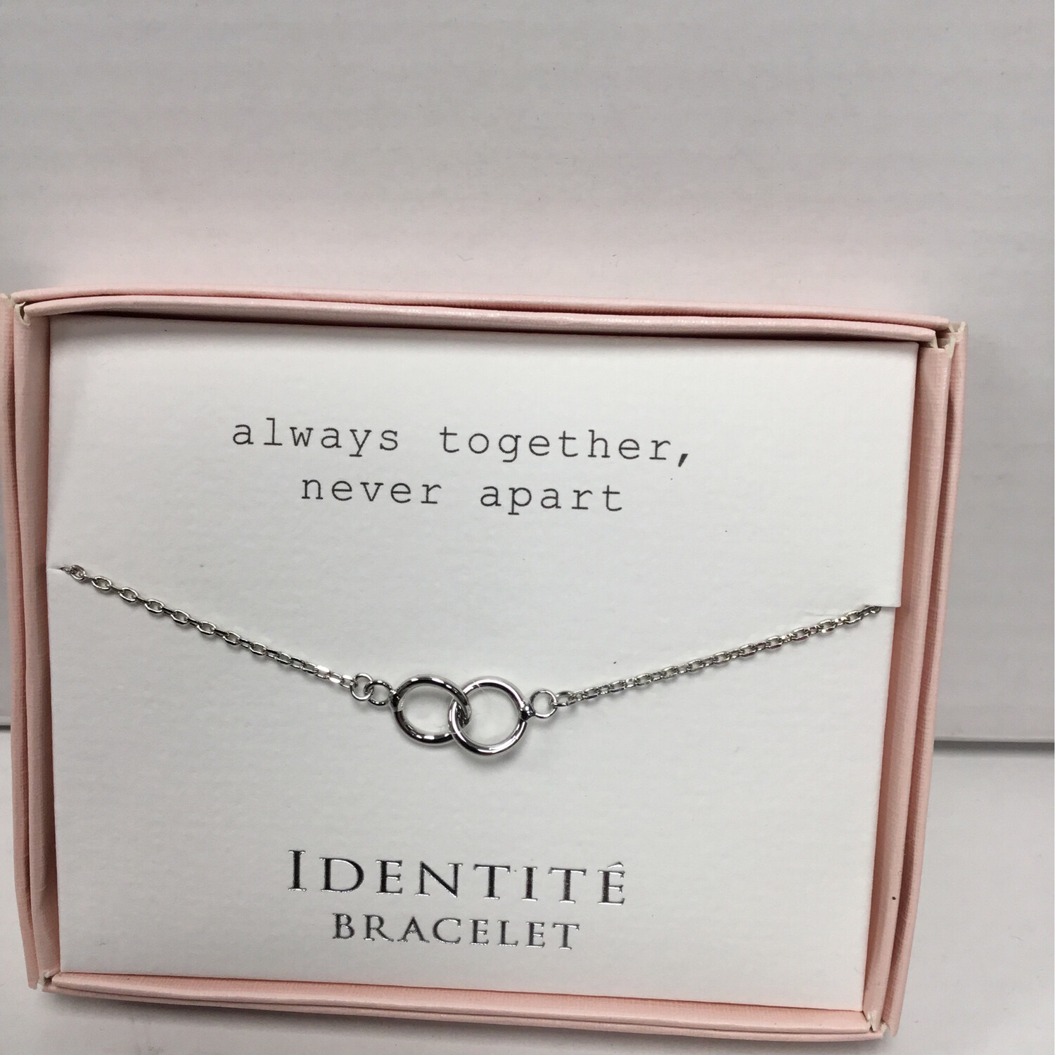 Identite Bracelet Personalised, Silver Colour in a With Love Gift Box