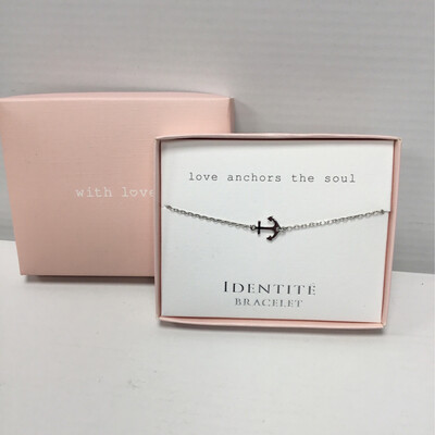 Identite Bracelet Personalised, Silver Colour In A With Love Gift Box
