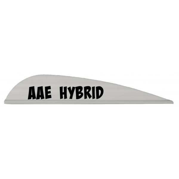 AAE Custom High Tines Archery Vanes Hybrid 26 White