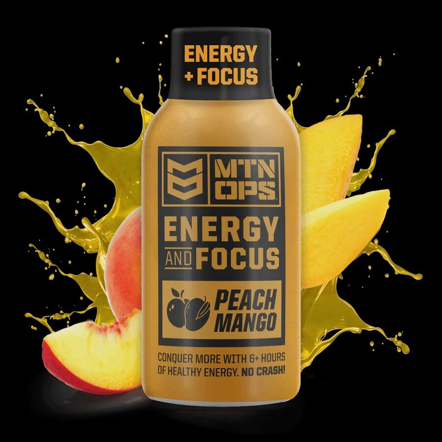 MTN OPS Energy and Focus Shots Peach Mango