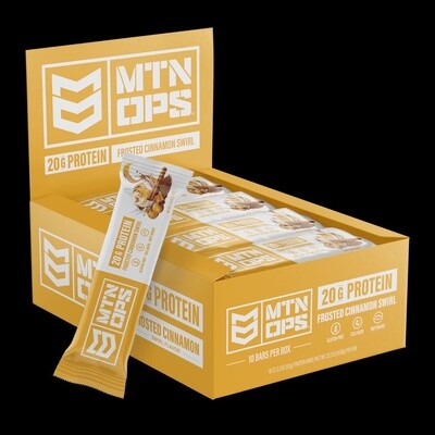 MTN OPS Protein Bars Frosted Cinnamon Swirl