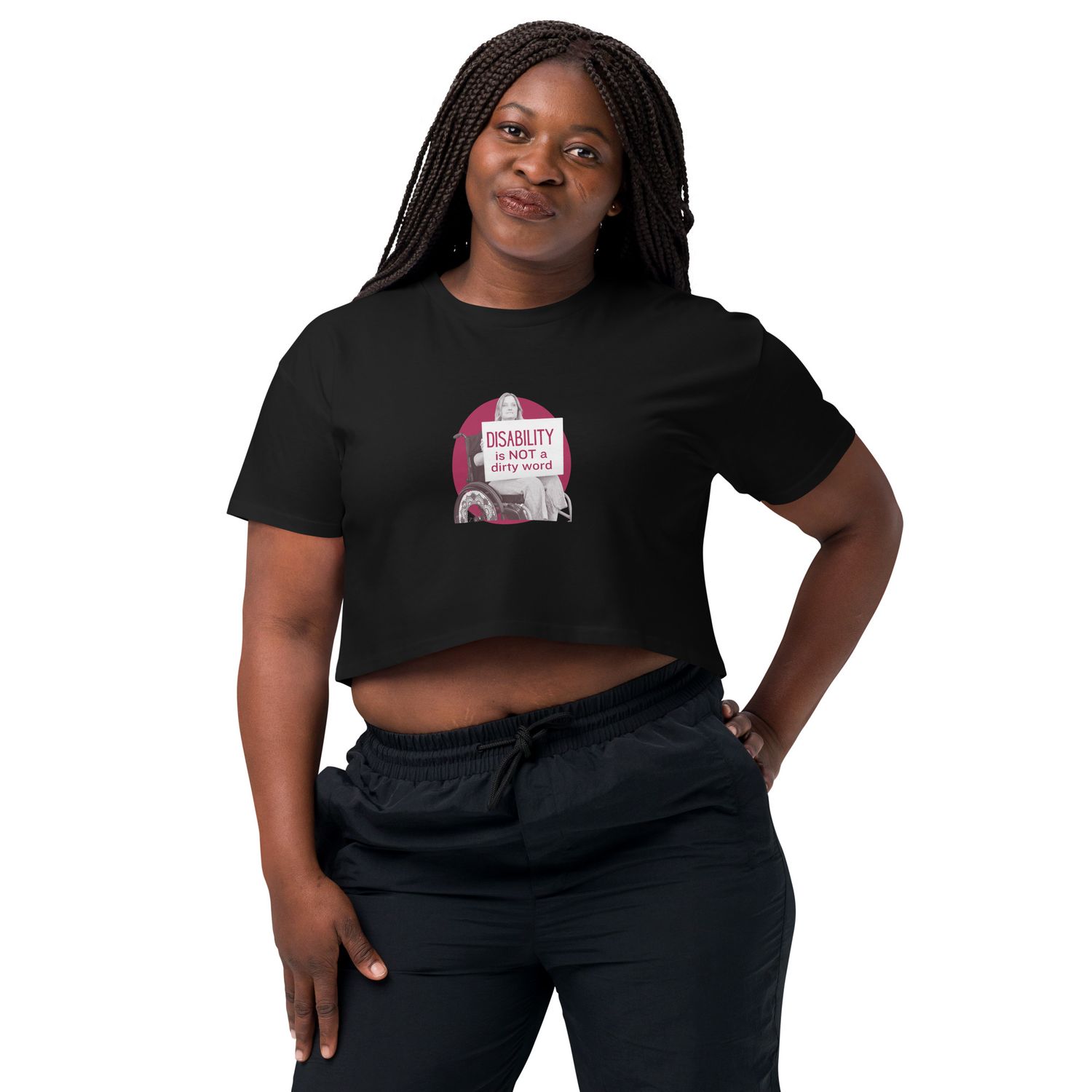 Crop top - Disability is NOT a dirty word