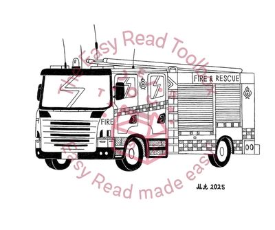 Fire Engine Illustration - Matthew Anderson Fire Engine Illustration - Matthew Anderson