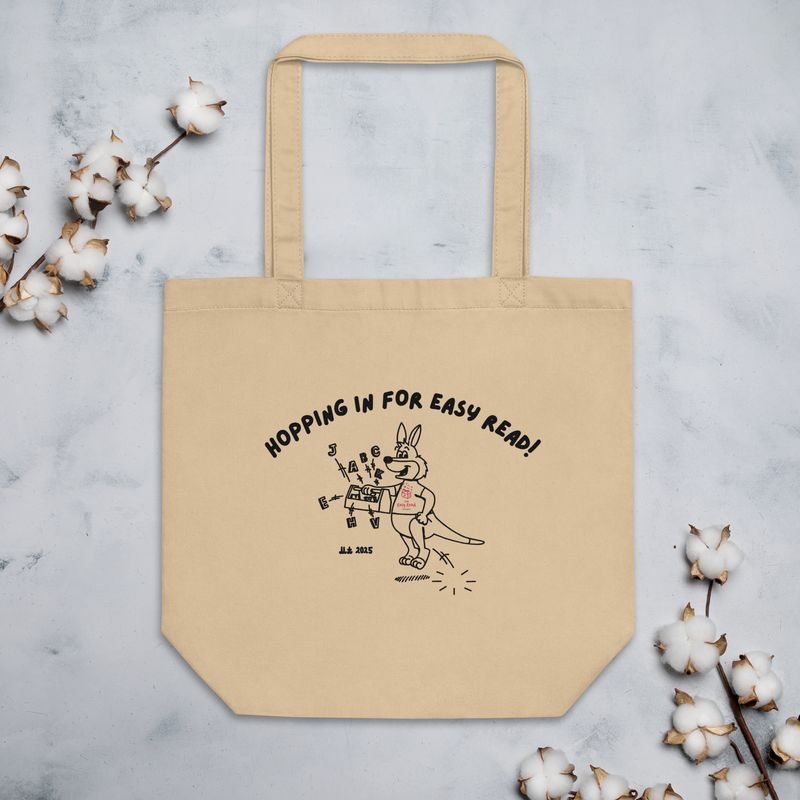 Hopping into Easy Read Eco Tote Bag