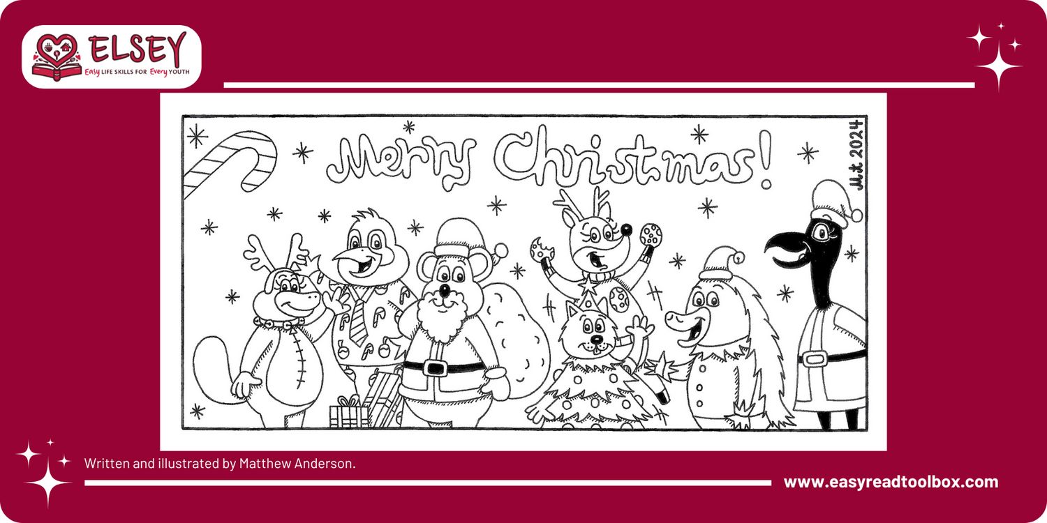 Christmas Colouring Comic By Matthew Anderson Christmas Colouring Comic By Matthew Anderson
