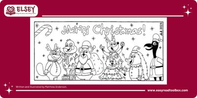 Christmas Colouring Comic By Matthew Anderson