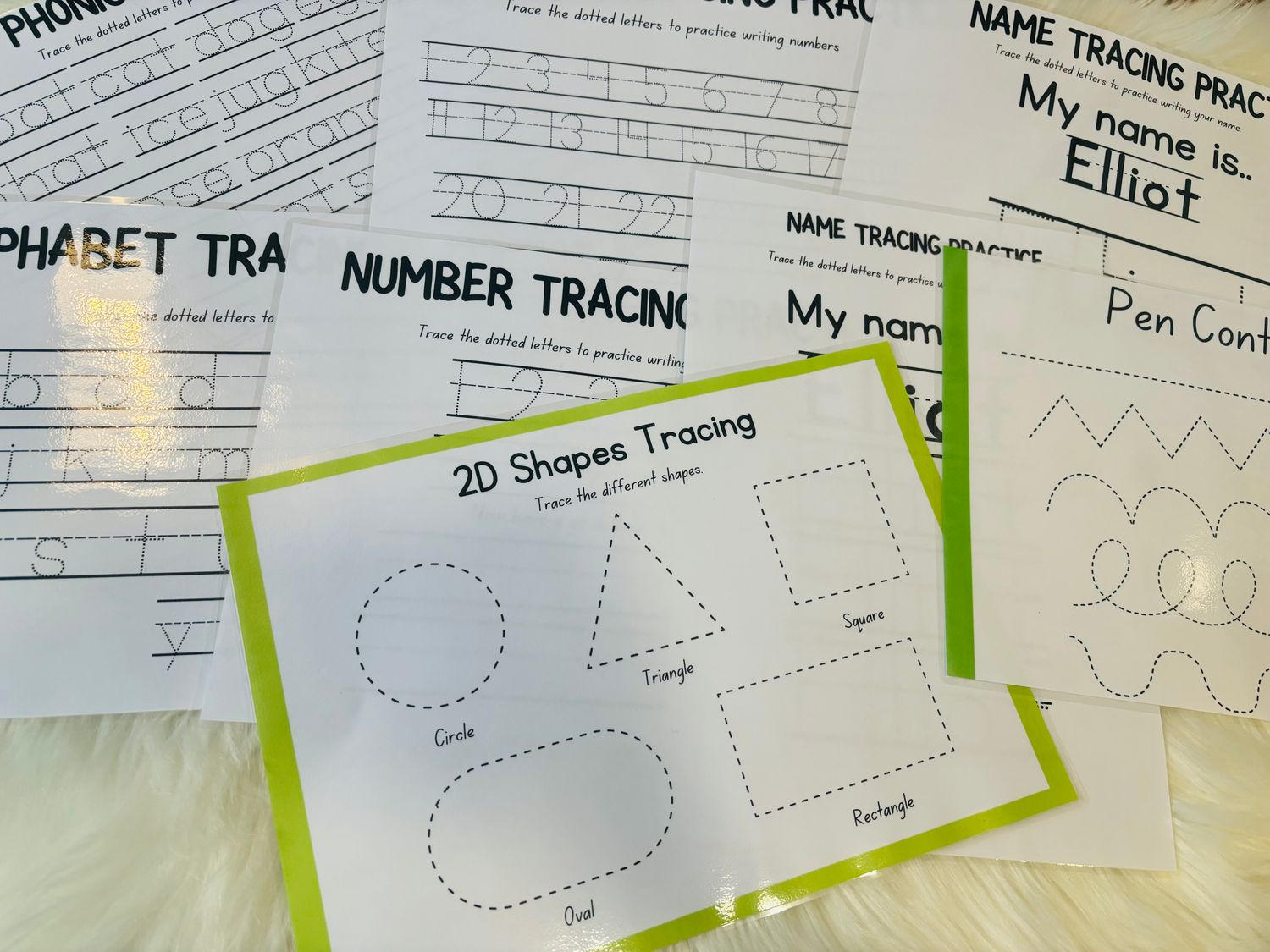 Tracing sheets