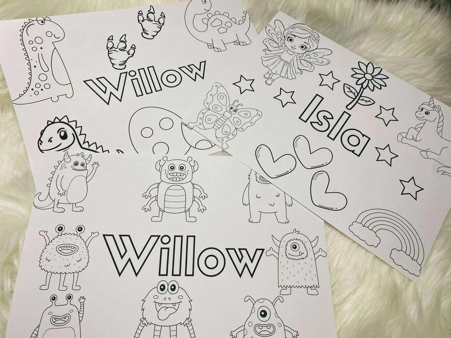 Colour your own Placemats
