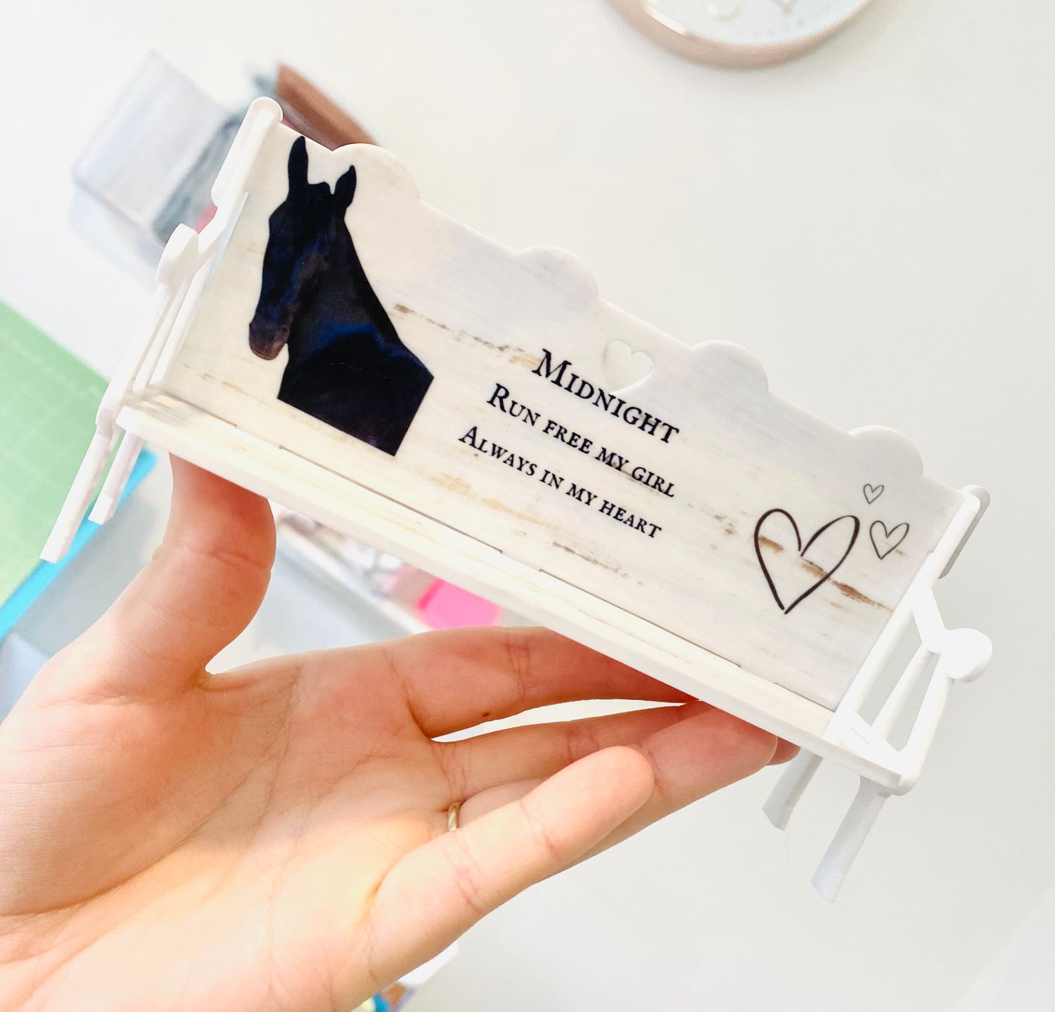 Memory bench ornament