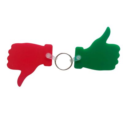 Thumbs up thumbs down keyring