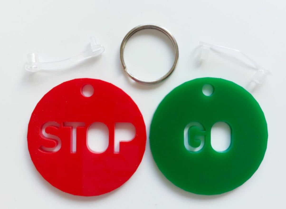 Stop/Go keyring