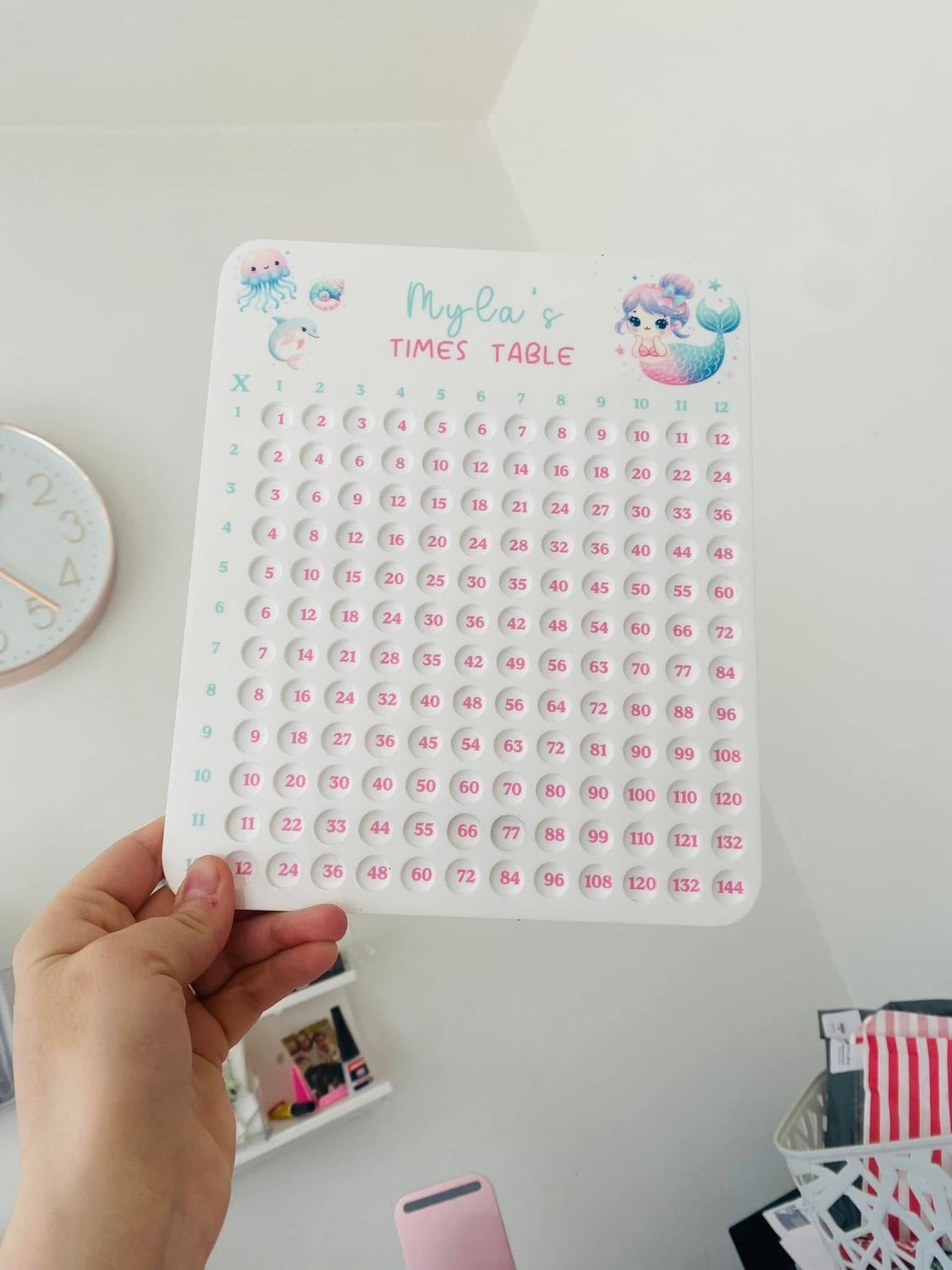 Acrylic Times Tables Board