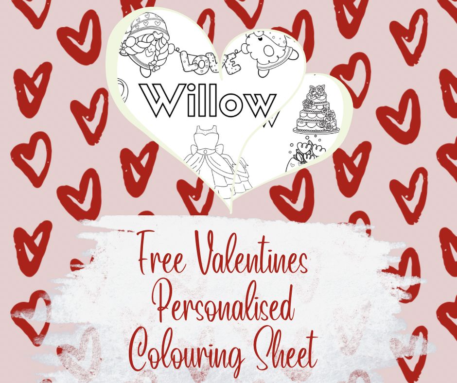 Valentines Colouring Sheet