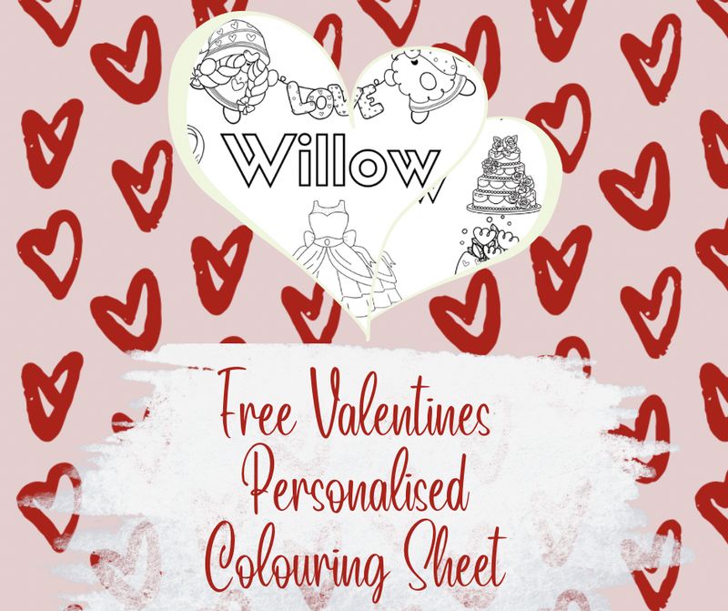 Valentines Colouring Sheet
