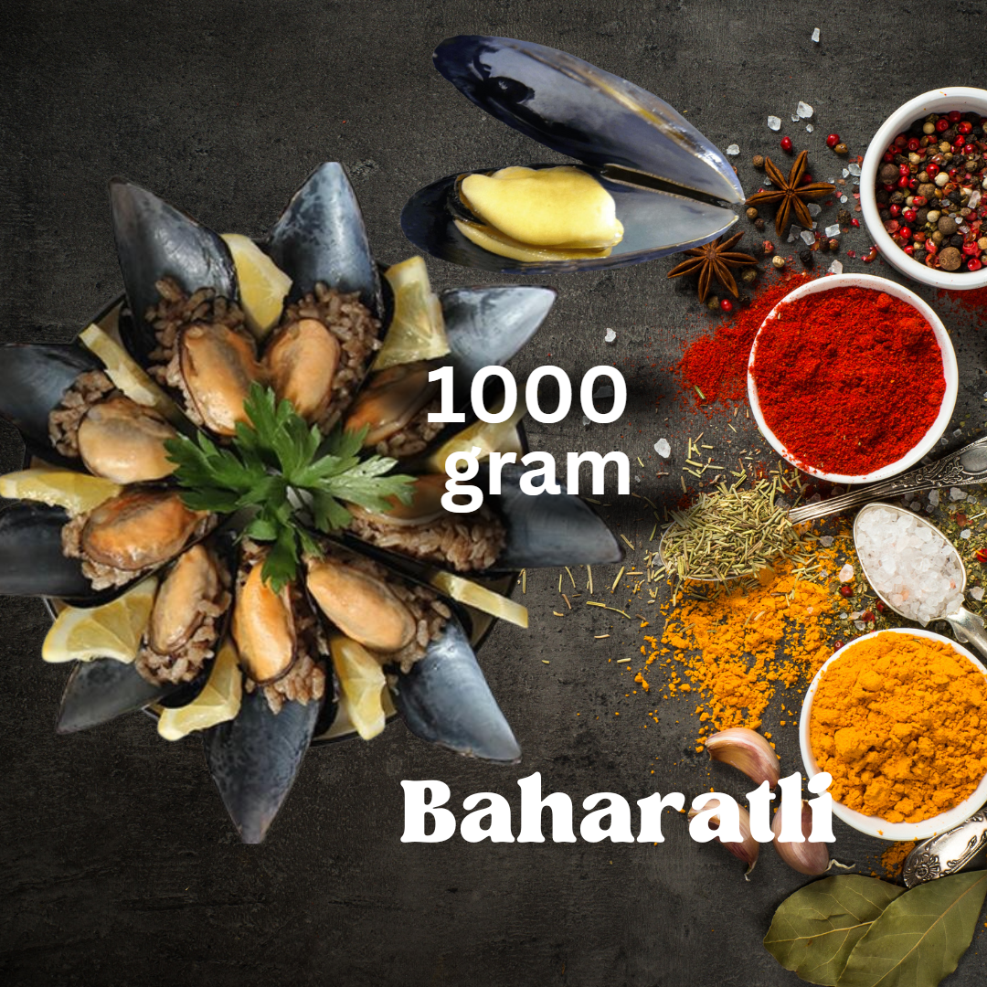 Turkish stuffed Mussels /Midye Dolma/ 1000 gram/  BAHARATLI  Flavour ( Blue)
