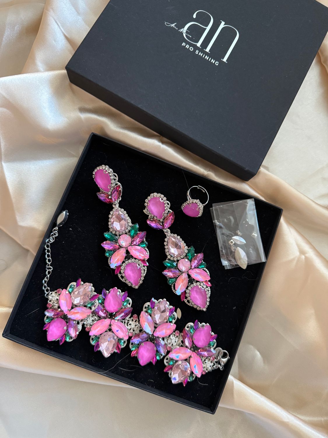 Jewellery set pink