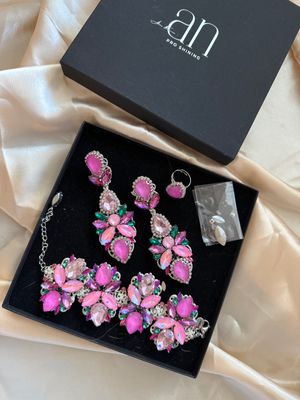 Jewellery set pink