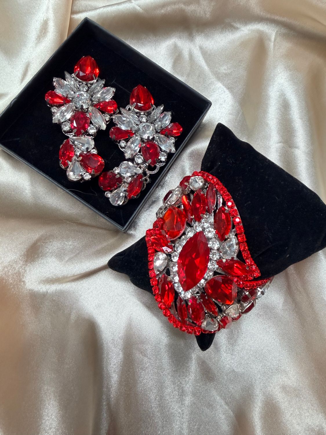 Sv red jewelry set