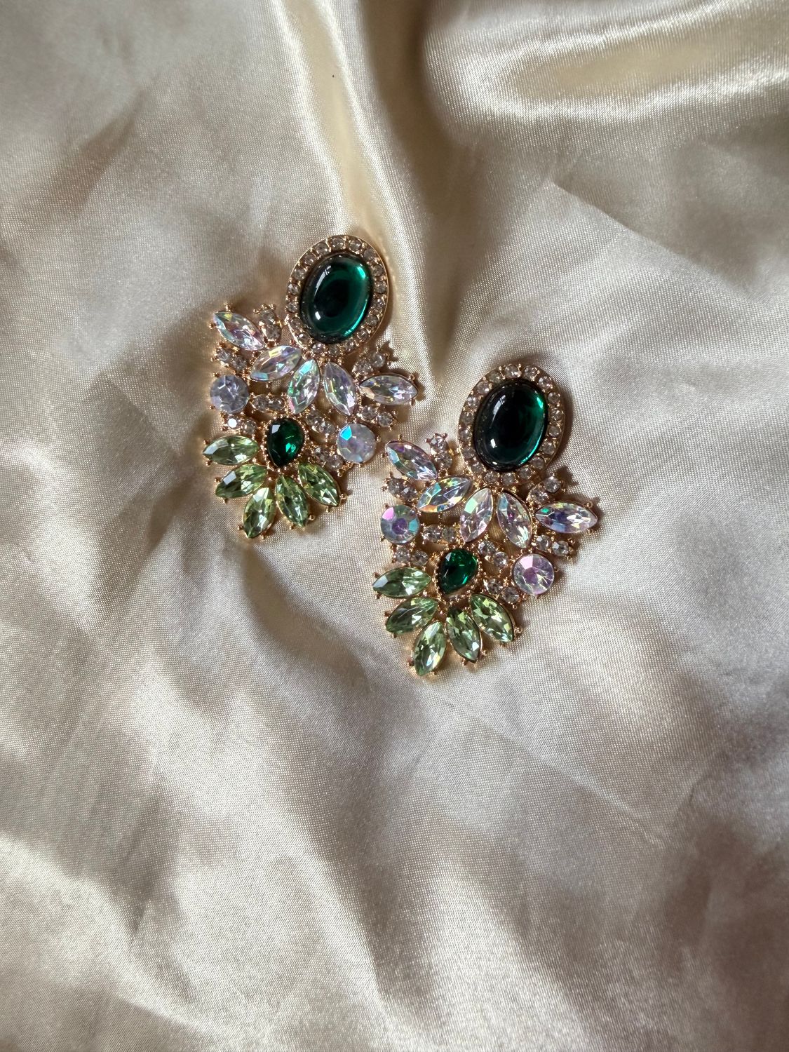 Green earrings